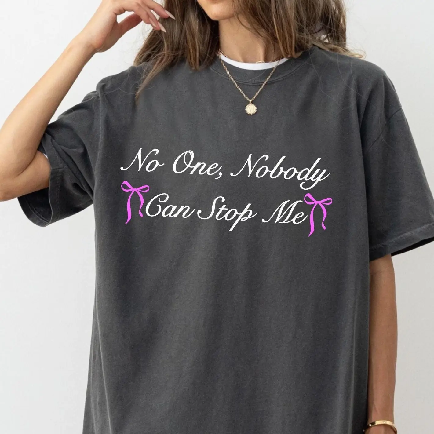 No One Nobody Can Stop Me Shirt, Changbin T-Shirt, Coquette Shirt, Motto Tee, Casual Style, Classic Fit, Soft Cotton Unisex Graphic Tee