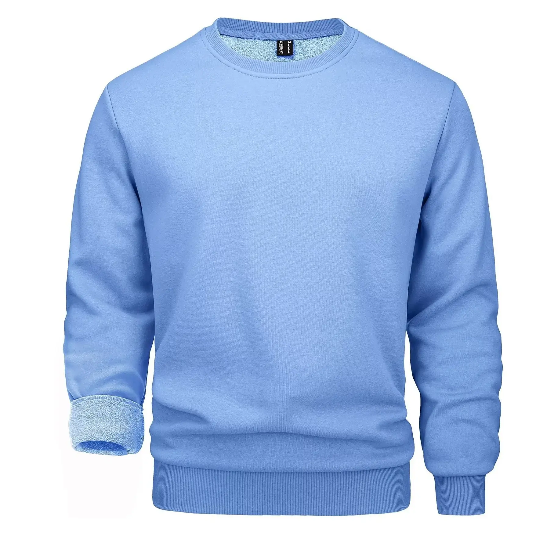 MAGCOMSEN Men's Crewneck Sweatshirt Long Sleeve Casual Warm Fleece Pullover Spring Tops