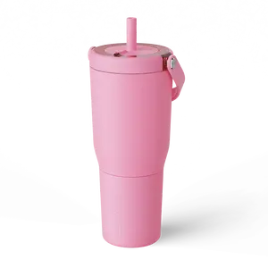 BrüMate Resa 35oz 100% Leakproof Insulated Travel Tumbler | Cup-Holder Friendly Insulated Tumbler | Built-in Silicone Sleeve and Easy Carry Handle