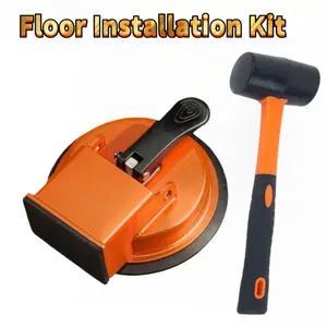 70KG Suction Cup Rubber Mallet Set Floor Installation Hand Tools Single Head Vacuum Suction Strong Grip Clamp for Tile Flooring Glass Woodworking Car Repair