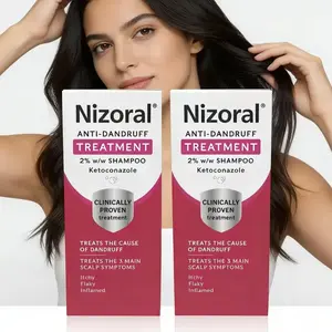 Nizoral Anti-Dandruff Shampoo 2% Ketoconazole 60ML Gentle Cleansing Treatment for Itchy Flaky Inflamed Scalp Clinically Proven Haircare
