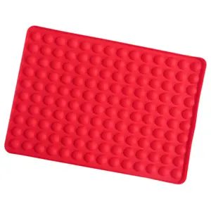 1 Piece Small Round Food Grade Silicone Mold, 140 Hole Half Sphere Mould for Chocolate Baking Homemade Candy Wax Beads Ice Balls DIY Dog Treats