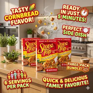 3X Stove Top Cornbread Stuffing Mix, 6 oz Box