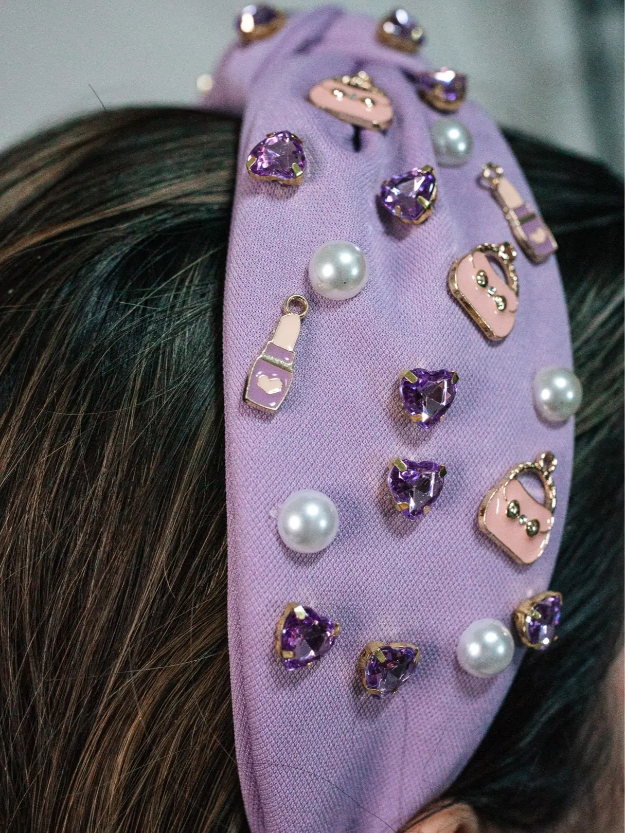 Light purple headband, stylish headband, preppy headband