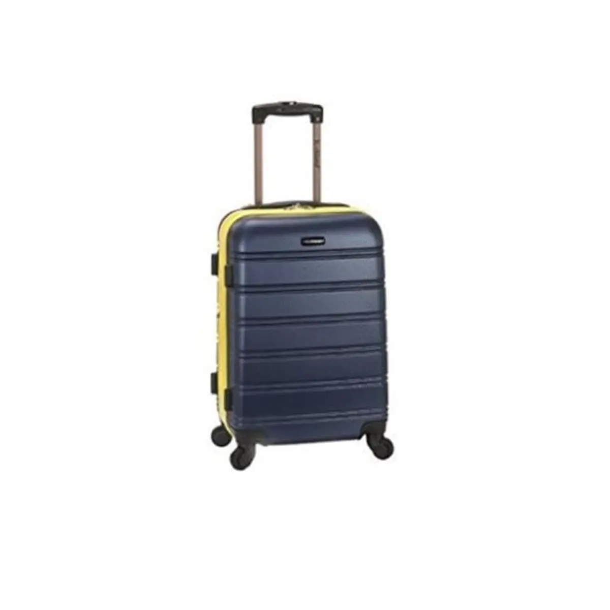 Rockland Melbourne Expandable Hardshell Carry-On Luggage - 20"x13"x10", Lightweight Luggage, Durable ABS, 4 Wheels, Navy, Hardshell Luggage