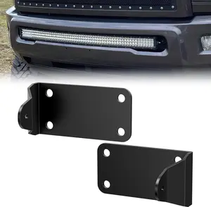 Nilight Front Lower Hidden Bumper Mounting Brackets for 40inch Single Double Row Curved LED Light Bar Compatible with 2010-2020 Dodge Ram 2500 3500