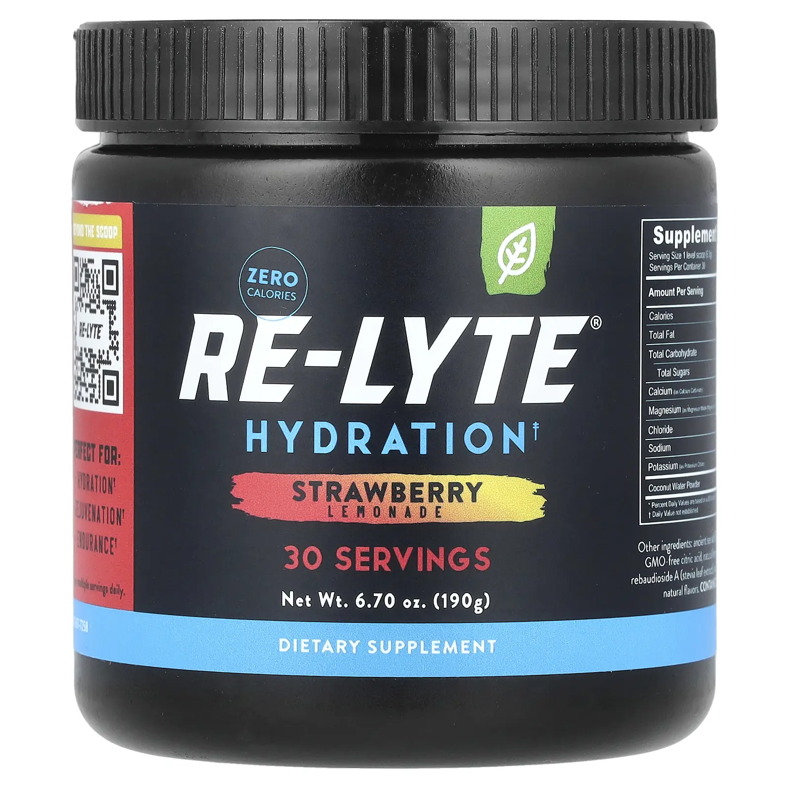 Redmond Re-Lyte® Hydration, Strawberry Lemonade, 6.7 oz (190 g)