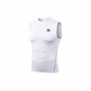 Sleeveless Compression - White