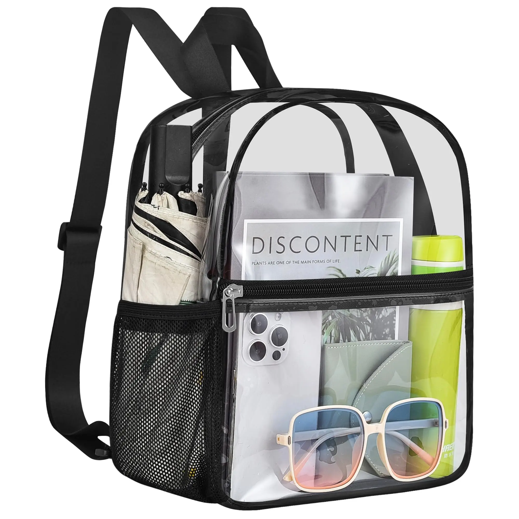 Clear Backpack for Stadium Approved 12x6x12 Waterproof Transparent Daypack for Concerts Sports Events with Padded Straps & 360° Visibility Convenience Festivals,back to school,back to school shopping,travel essentials