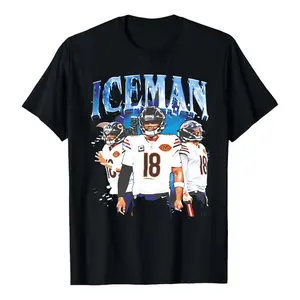 🏈🔥【Football  Graphic T Shirt】Chicago Football Star Inspired Graphic T-Shirt – Unisex Cotton Sports Tee, Bold Game Day Fan Shirt, Casual Short Sleeve Streetwear Top, Comfortable NFL-Inspired Gift for Men & Women