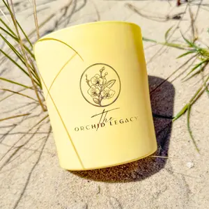 The Orchid Legacy Bamboo & Jasmine Candle - 10.5 oz Premium Soy Wax, Lead-Free Cotton Wick, Eco-Friendly, 48+ Hour Burn Time