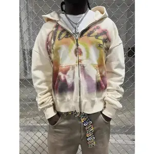 Street Hip Hop Loose Zip Hoodie Jacket