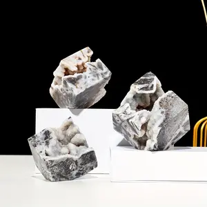 New Glittering Natural Sphalerite Cube Crystal Decor - Authentic Geometric Accent for Home - Energy Amplifier and Collectible Gemston