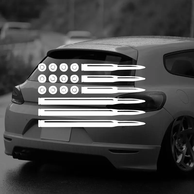 Bullet American Flag Bumper Decal Usa Pro Gun Rights Infidel Car Sticker Vinyl Decal 2026 Decoration for your cars