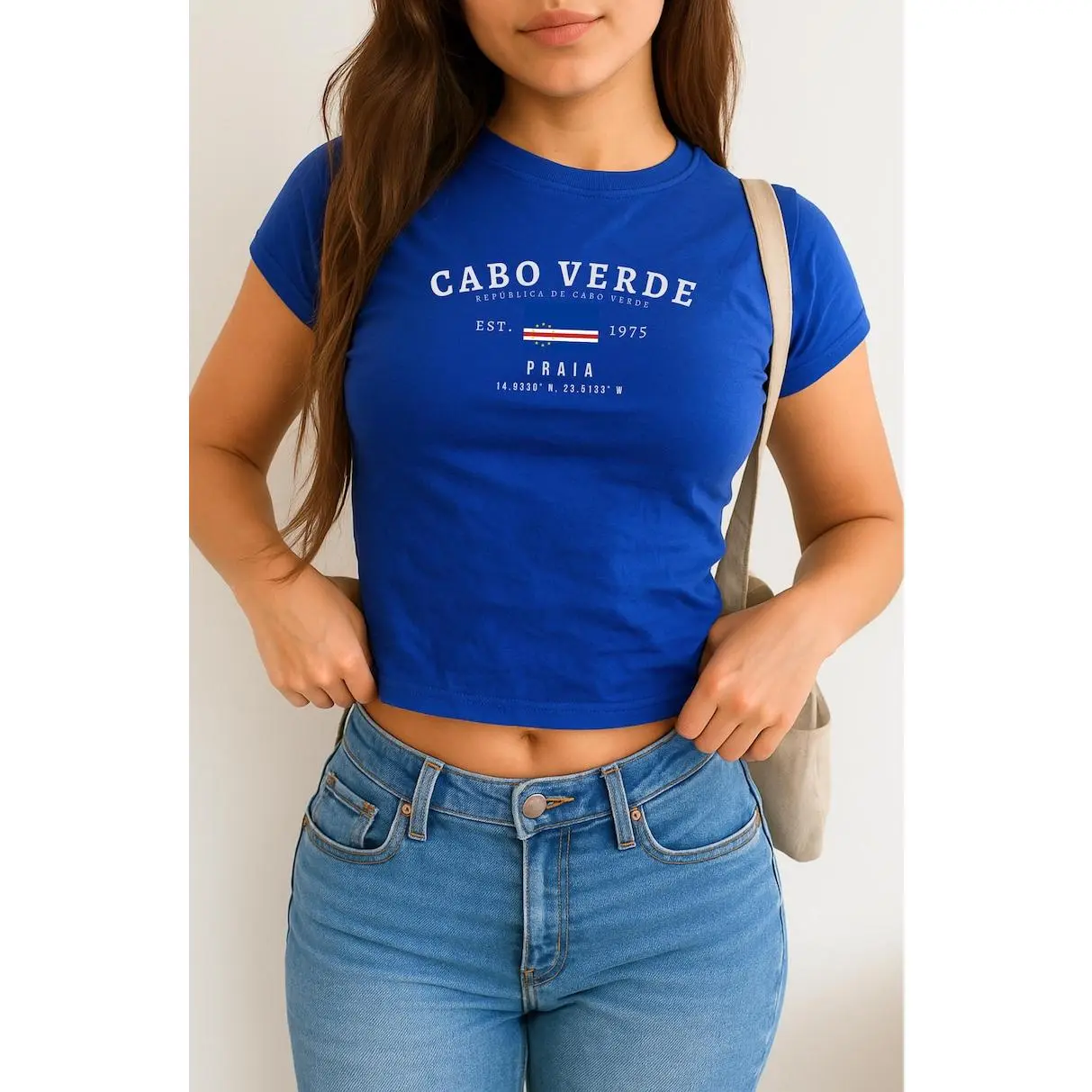 Baby tee Carolina Blue