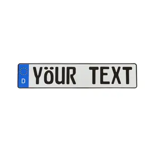 Custom European License Plate
