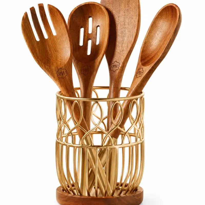 Juego De 4 utensilios con Organizador PH Timeless