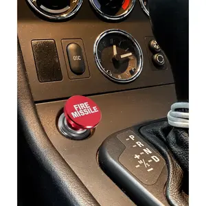 Car Cigarette Lighter,Cigarette Lighter Plug,Car Accessories Car Cigarette Lighter,12V Anodized Aluminum Cigarette Lighter Plug for Most Car Truck Boat (Fire Missiles), 1474DYQ001