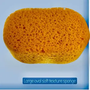 Large oval loofah soft textured sponge for bath uses and diy purposes