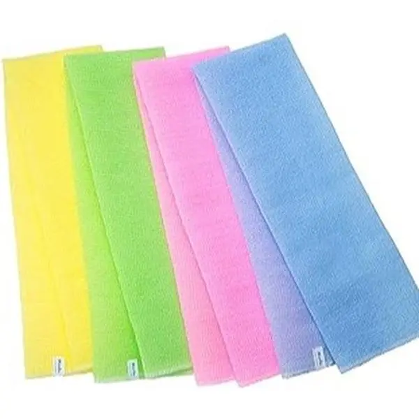 4pcs Bath Body Care Exfoliating Washcloth Set - African Net Sponge, Japanese Shower Scrubber, Deep-Cleansing Back Towel for Smooth, Radiant Personal Skin Care, Deep Cleanse