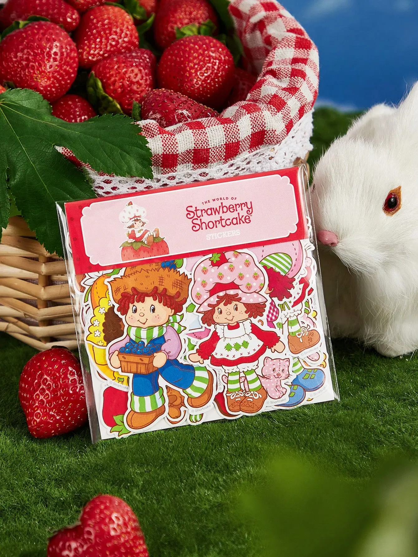 42pcs Cute Strawberry Shortcake Character Cartoon Sticker Pack - Phone Decoration Stickers for Cellphone Covers, DIY Scrapbooking - Shortcake Fan Gift for Girls