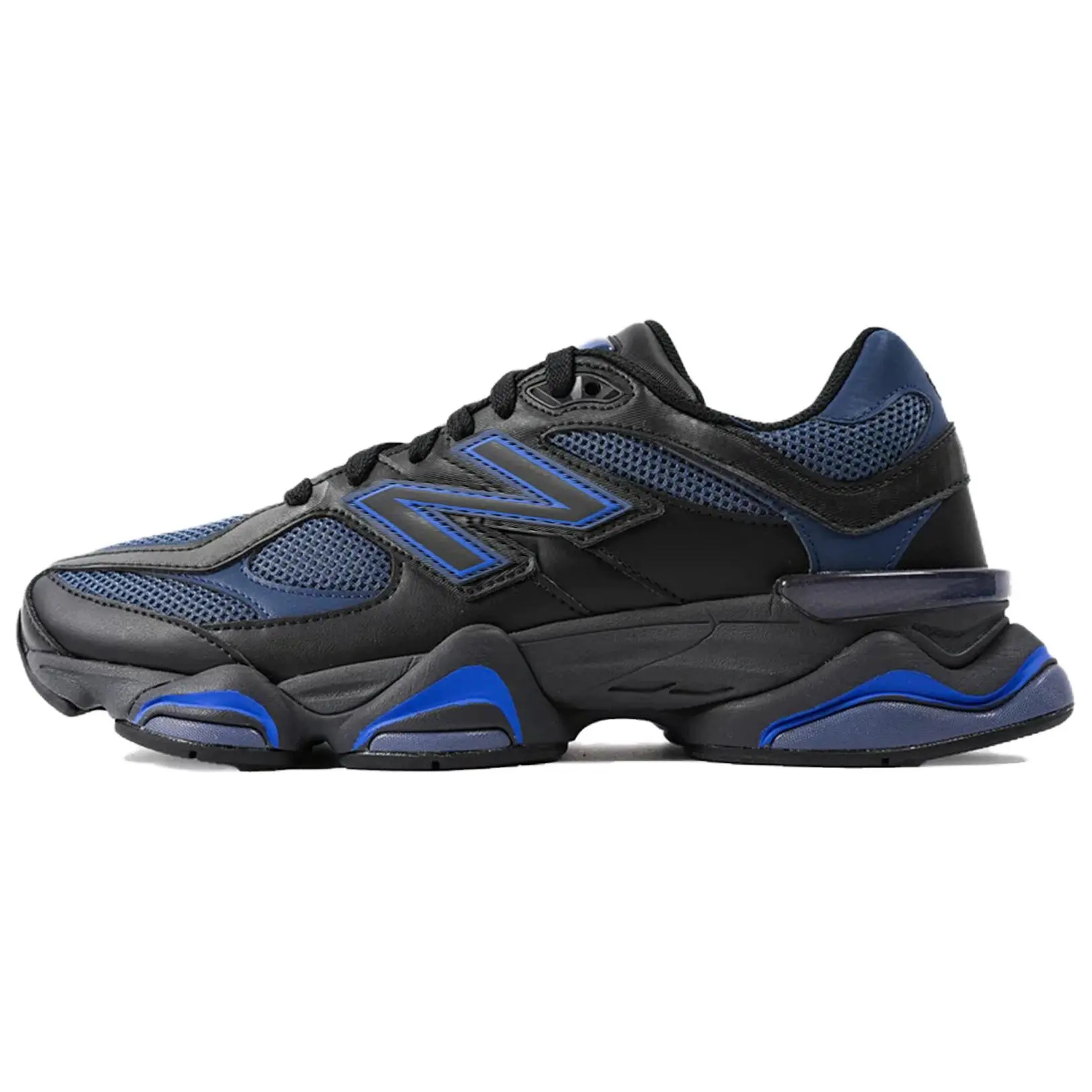 NEW BALANCE New 9060 Men's Running Shoes 'Black Indigo', Lightweight Breathable Mesh Sneakers with Durable Rubber Outsole, Sports Footwear, Athletic Running Shoes, Casual Running Footwear