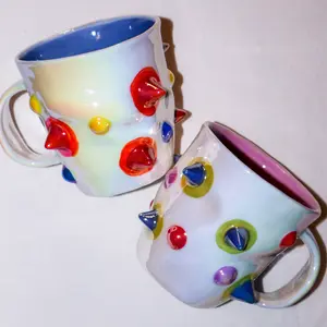 Fantasy Rivet Series Handmade Ceramic Straight Cup