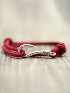 Men's Vintage Fish Hook Design Fashionable Bracelet, Adjustable Braided Bracelet for Men, Fashion Jewelry Accessories for Party, Daily Clothing Decor, Trendy Exquisite Jewelry for Gift