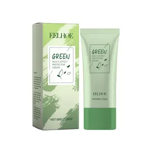 Green Tea Protective Cream Outdoor Protective Refreshing Smooth Delicate Facial Acne Skin Daily Care Cream Bright Bright Moisturize Moisture Hydrating Moisturizer green  tea  mask  stick
