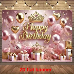 Minimalist Birthday Backdrop Luxury Simple Backdrop Elegant Birthday Background Cloth Ins Style Tapestry Wall Hanging Photography Background Polyester Fiber Living Room Bedroom Office Game Room Event Decor Studio Prop Aesthetic Wall