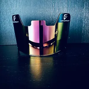 Epicfeat Football Helmet Visor with Helmet Clips, Sports Trading Card Accessory for Team Spirit