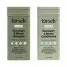 Kitsch Volumizing Rosemary & Biotin Shampoo & Conditioner Combo - Sustainably Sourced Coconut Fragrance Haircare Cleanser for Fine Hair