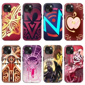 Hazbin Hotel Season 2 Exclusive Custom Fan Art Cellphone Casing, Tough Shockproof Heavy-Duty Tech Accessory with Impact Protection for iPhone 11,12,13,14,15,16,17 Pro,Pro Max,Plus