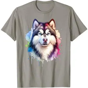 Alaskan Malamute Dog Working Group Artwork T-Shirt