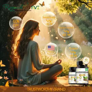 Royavita Ashwagandha, 60 capsules, a combined supplement of Ashwagandha with Vitamin B6 and Vitamin B12 for Stress Relief, Mental Relaxation and Sleep Support.-5