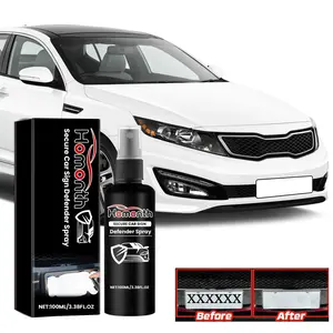Homonth Car Coating Spray with Titanium Dioxide for Daily Use Transparent Protection Prevents Surveillance & Extends License Plate Lifespan