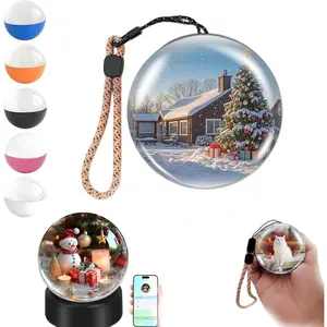 2026 Memory Pearl Ball, 2.7in Crystal Ball Video Player Memory Lamp, Crystal Video Ball for Custom Photos & Videos, Gifts for Couples Friends Anniversary Birthday (Blue)