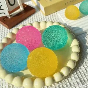 Handmade Crystal Mochi Squishy | Textured Slow Rising Stress Ball, Super Soft Squeeze Toy for Anxiety Relief, Cute Sensory Fidget Toy for Adults & Kids, Perfect Party Favors & Gifts