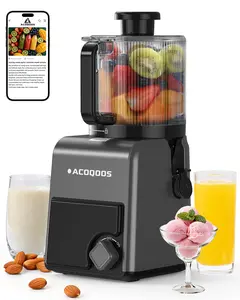 ACOQOOS 100oz Cold Press Juicer, 6.5" Wide Mouth Slow Masticating Juicer for Whole Fruits & Veggies, Dishwasher Safe, High Juice Yield, Quiet Motor, Easy to Clean with Cleaning Brush & Filter