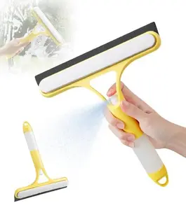 New 3-in-1 Window Cleaning Tool with Spray Function Squeegee & Scraper for Shower Glass Windows Mirrors Wall Cleaner