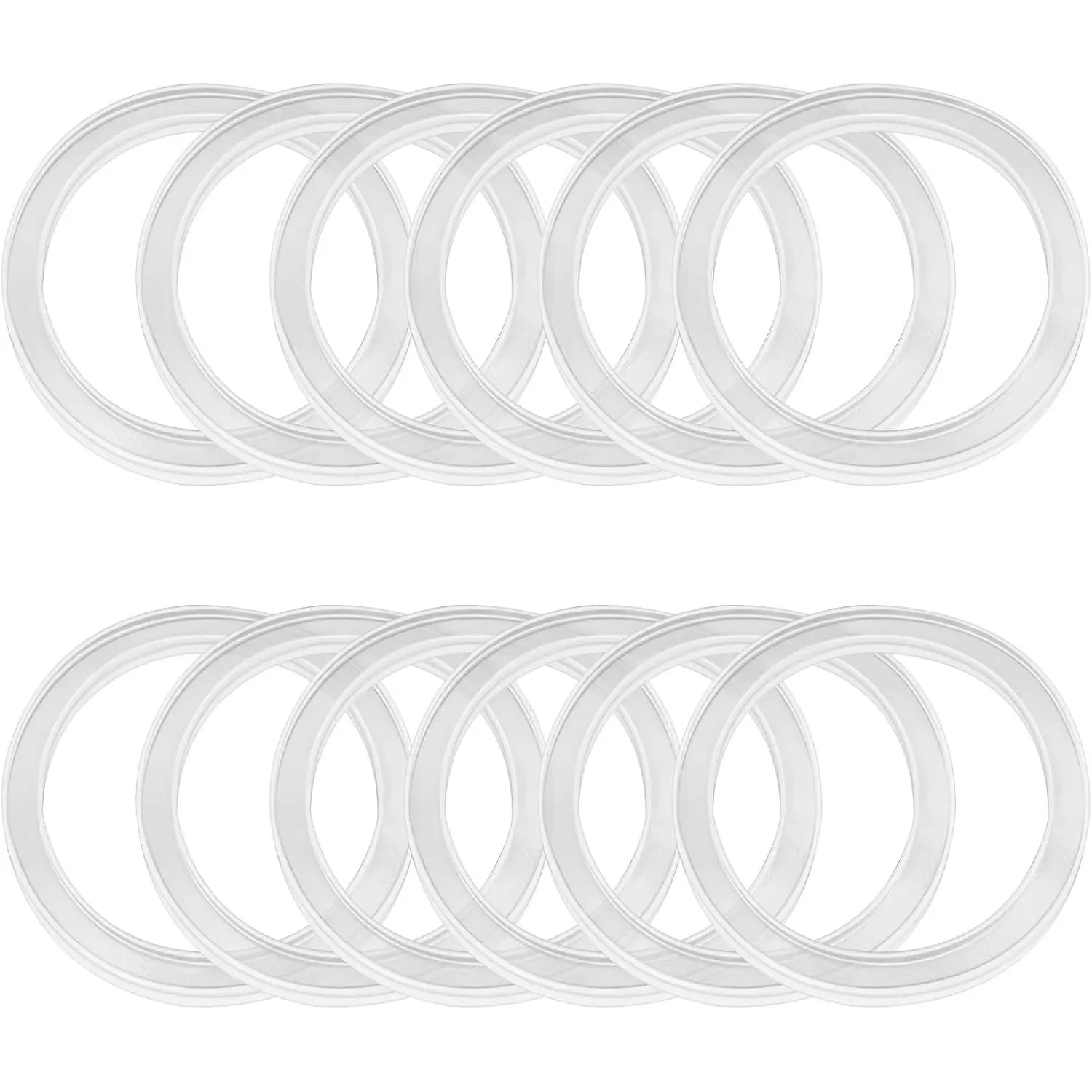 12 Pcs 86 mm Groove design Silicone Seal Rings Food Jar Gasket Replacement Airtight Glass Jar Seals Canning Sealing Ring for wide mouth Container