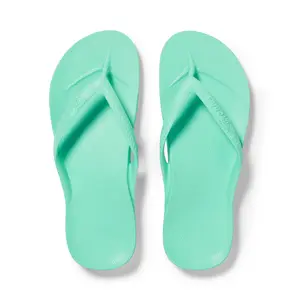 Arch Support Flip Flops - Comfortable & Supportive Sandals for Women & Men - Mint - Archies Footwear