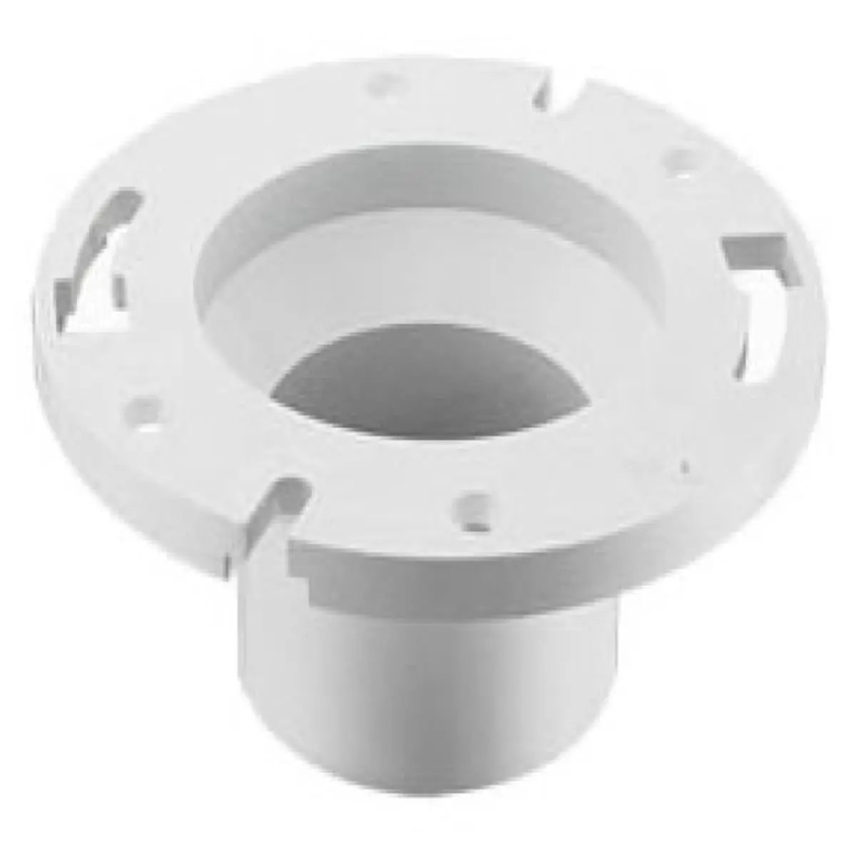 Spears Manufacturing Closet Flange, 4x3 in PVC Plastic Reducer Fitting with Spigot Connection for Mounting Toilet, Solvent Weld, Lightweight & Durable, 140F Max Temp, Dwv Pvc, Max 140°F, Toilet Mount, 4 X 3 In