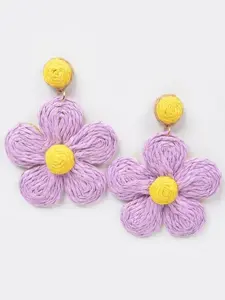 Handmade Floral Statement Earrings