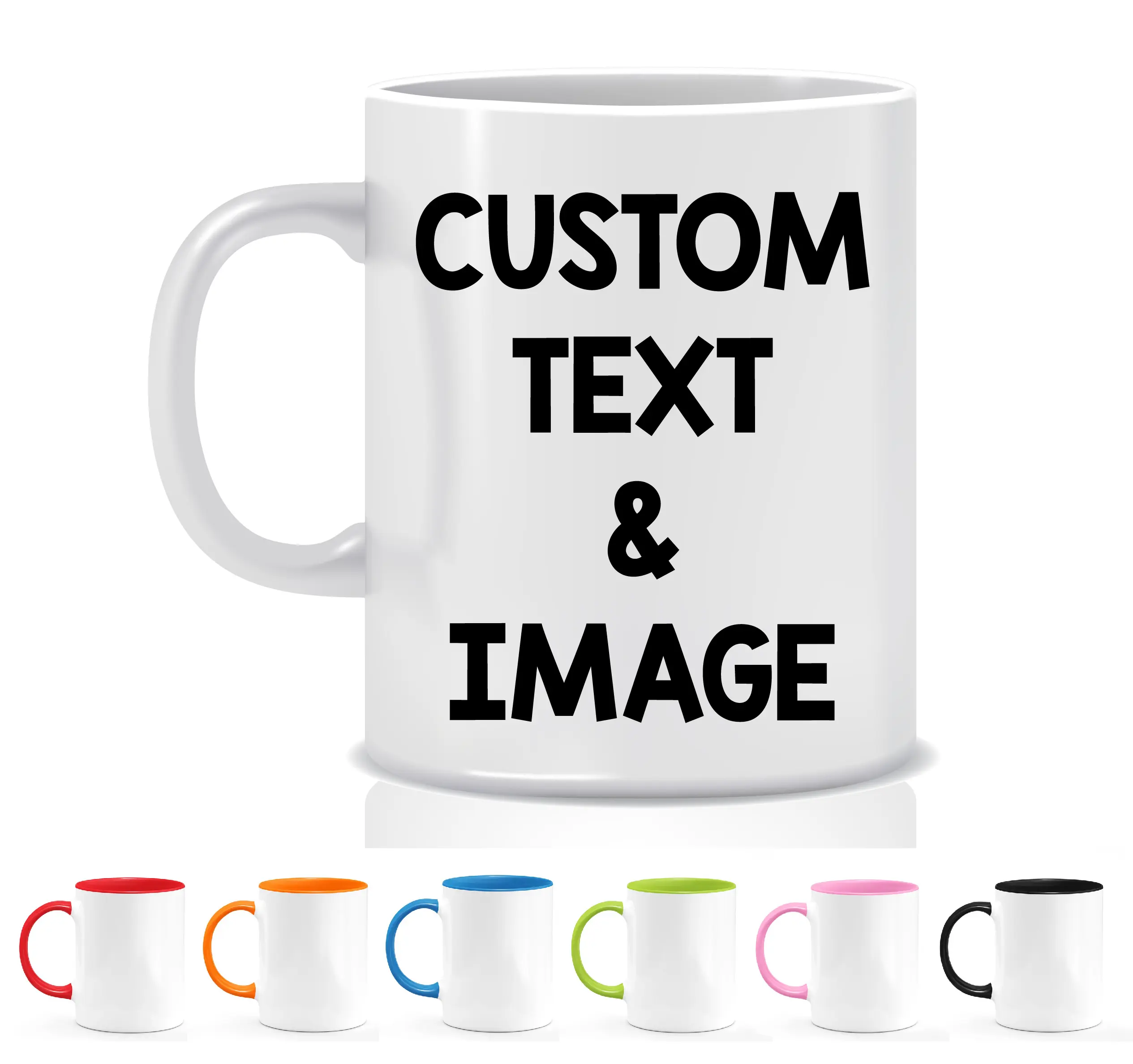 Personalized Coffee Mug, Custom Coffee Cup with Photo, Text, Customized Mugs 11oz Ceramic Drinkware