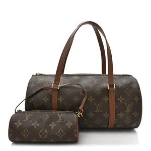 Pre-owned Louis Vuitton Canvas Tote Bags Monogram Papillon 30 with Companion BF00218