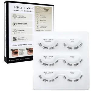 Pro Lash No. 03 Professionally Styled - Soft and Comfortable Eyelash | Natural Look Eyelashes with ProLock Adhesive System - Lasts up to 10 +Days | 3 Sets - Mega Volume No. 3 ProWear