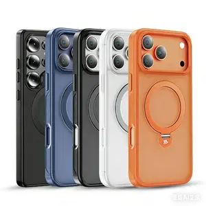 360 Degrees Rotating Magnetic Stand Phone Case for iPhone