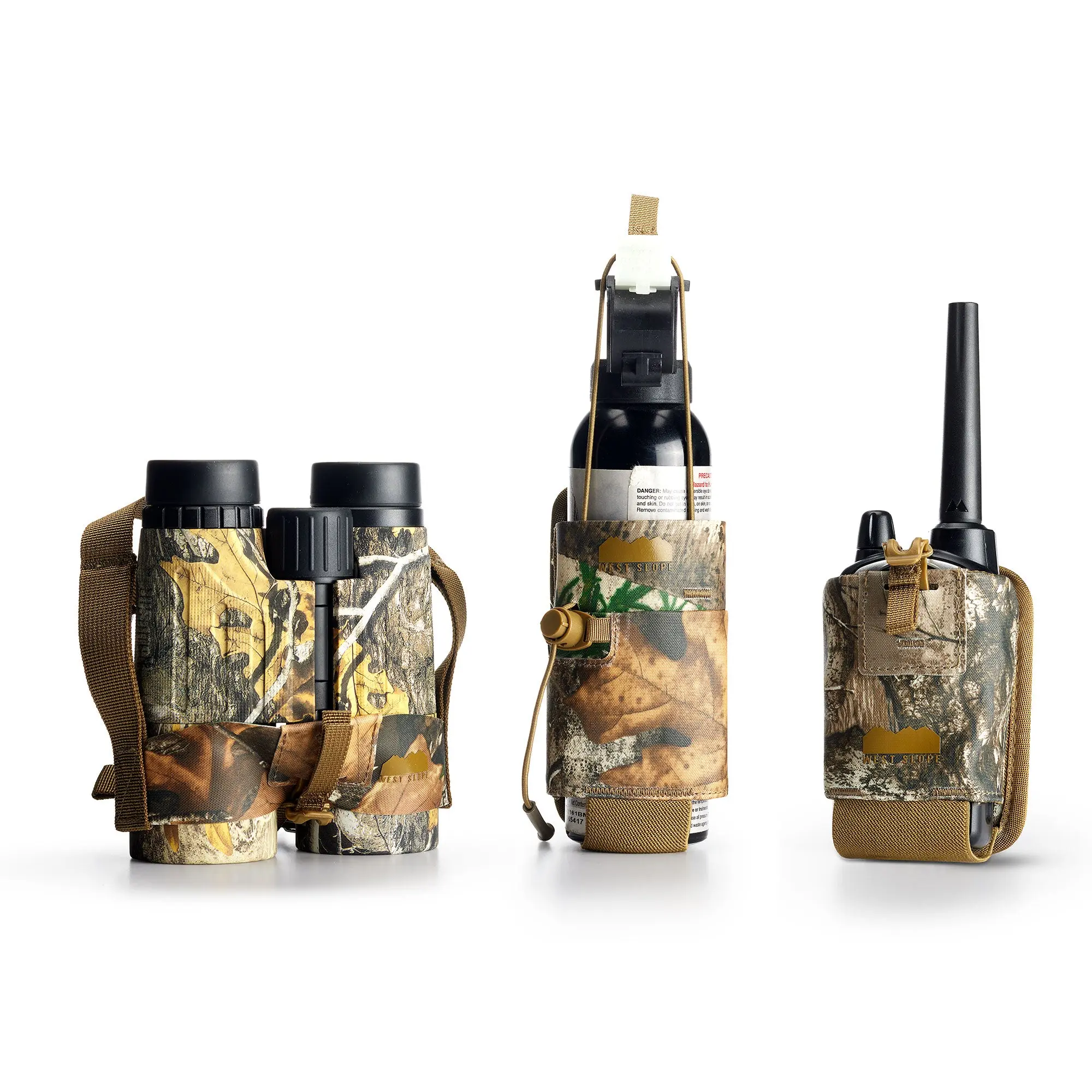 RealTree Camo Wilderness Kit for Outdoor Hunting - Bino Harness, Bear Spray Holder, Radio Holder
