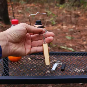 Outdoor survival whistle portable mountaineering camping travel supplies life-saving equipment double tube high frequency field survival whistle